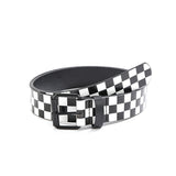 Fashion Classic Embossed Checker Belts for Women