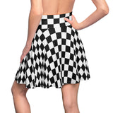 Checkmate High Waist Skater Skirt