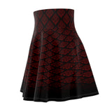 Dark Rose Queen Skater Skirt