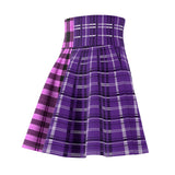 Purple Beauty Plaid Skater Skirt