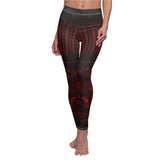 Striped Rose Gothic Gate Leggings