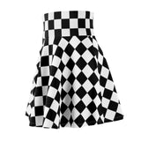 Checkmate High Waist Skater Skirt