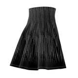 Thin Grunge Stripes Skater Skirt