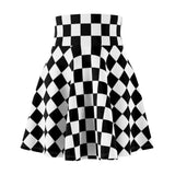 Checkmate High Waist Skater Skirt