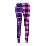 Purple Beauty Plaid Leggings