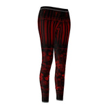 Striped Rose Gothic Gate Leggings