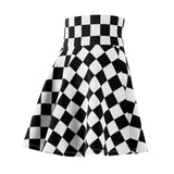 Checkmate High Waist Skater Skirt