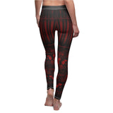 Striped Rose Gothic Gate Leggings