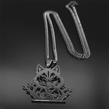 Lunar Lobo Pendant Necklace