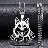 Lunar Lobo Pendant Necklace