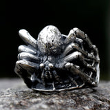 Titanium Steel Biker Spider Ring