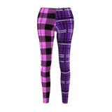 Purple Beauty Plaid Leggings