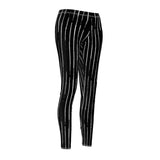 Grunge Striped Mid Rise Leggings