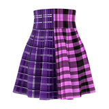 Purple Beauty Plaid Skater Skirt For Sale - Printed Skirts | Calligoth