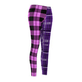 Purple Beauty Plaid Leggings