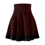 Dark Rose Queen Skater Skirt For Sale - Printed Skirts | Calligoth