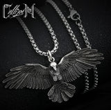 Crow Pendant Necklace