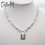 Barbed Wire Lock Necklace