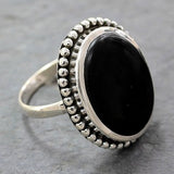 Vintage Big Black Stone Rings