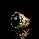 Vintage Big Black Stone Rings