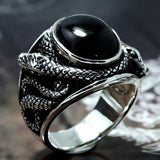 Vintage Big Black Stone Rings