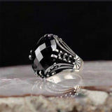 Vintage Big Black Stone Rings