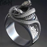 Double Snake Winding Ring