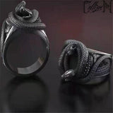 Double Snake Winding Ring