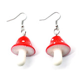 Resin Mushroom Earrings